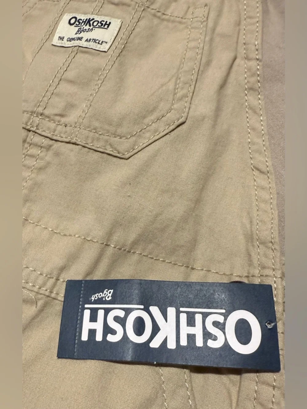 OshKosh B'gosh Girls Lightweight Floral-Lined Canvas Overalls- NWT